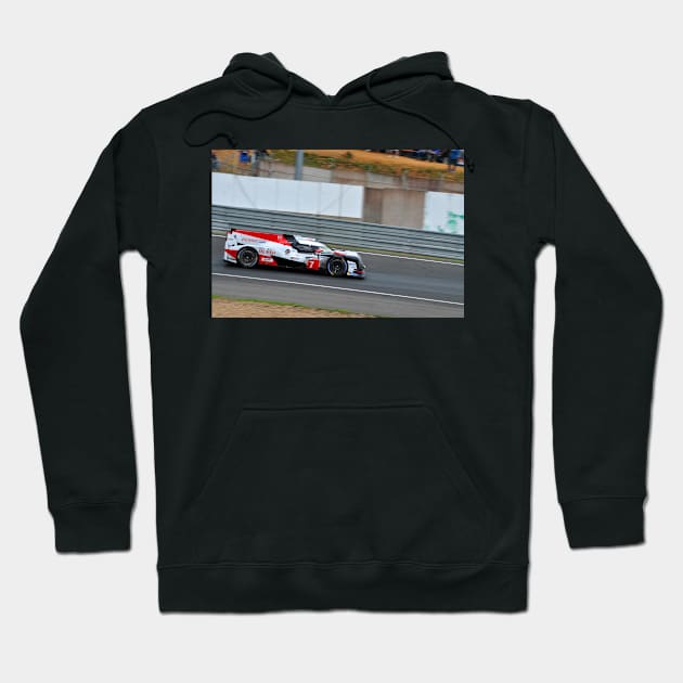 Toyota TS050-Hybrid Sports Motor Car Hoodie by AndyEvansPhotos